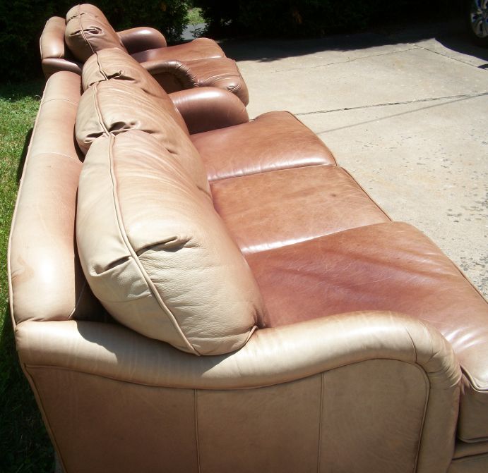 #faded sofa #leatherrepair #beforeandafter